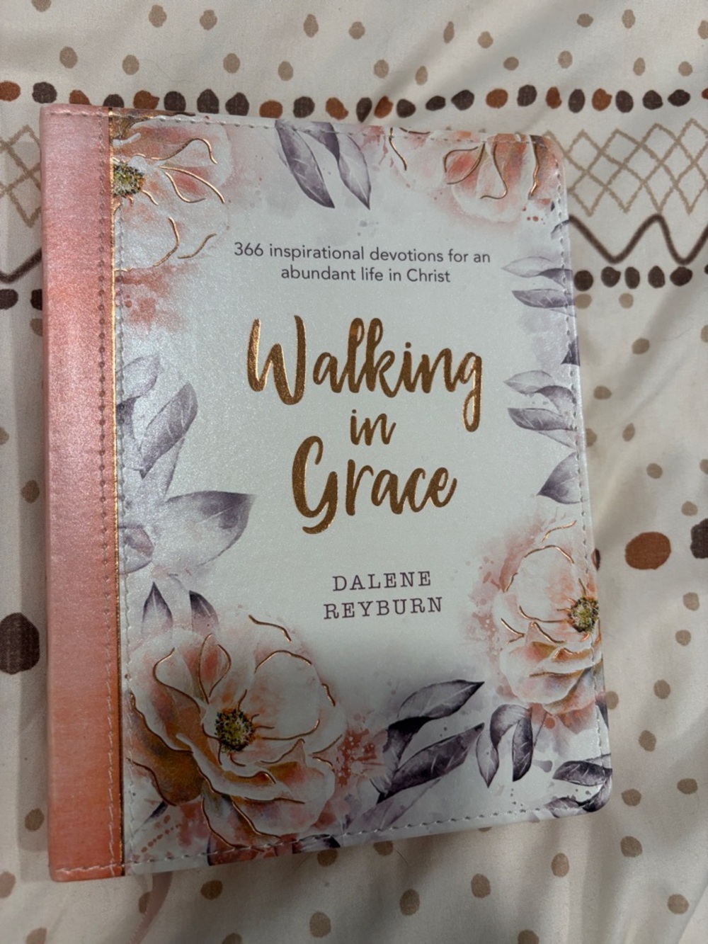 Walking in Grace devotional journal - blush floral